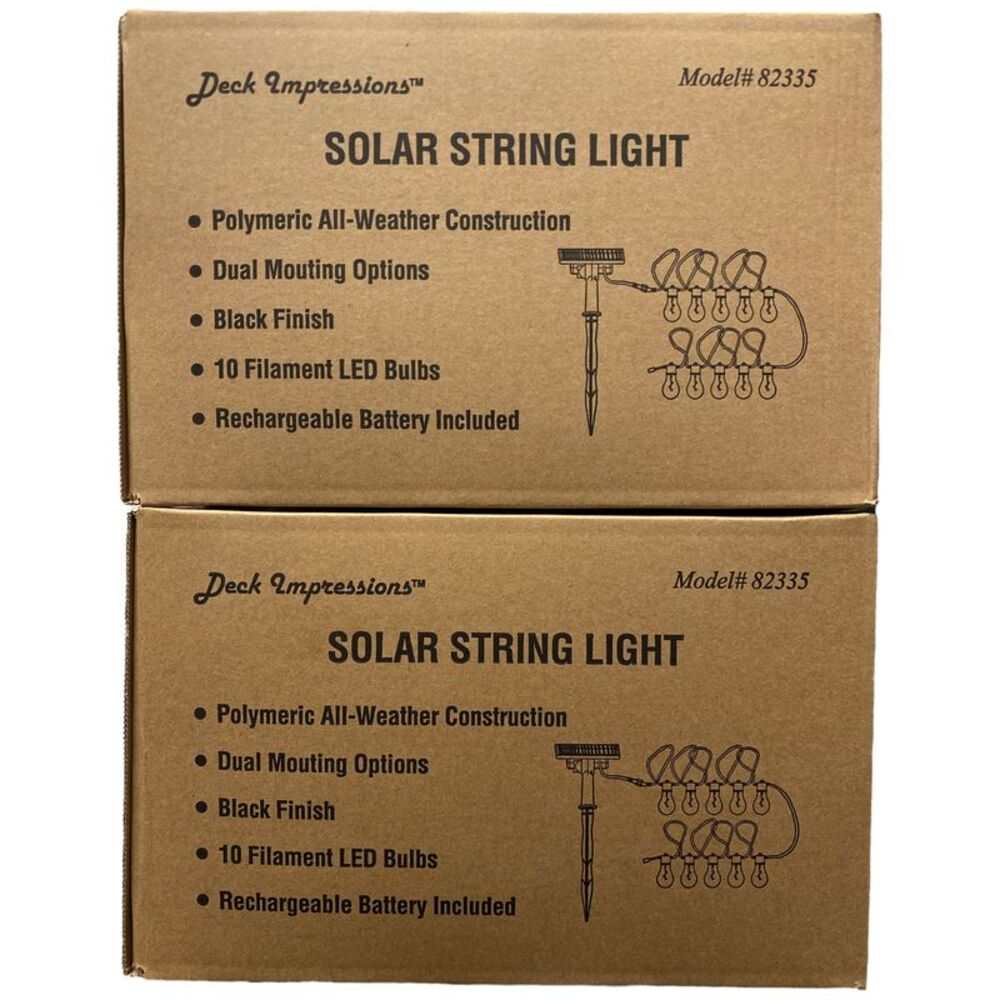 Deck Impressions Solar Lantern String Lights - Thumbnail 2